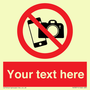 Custom No filming or photography